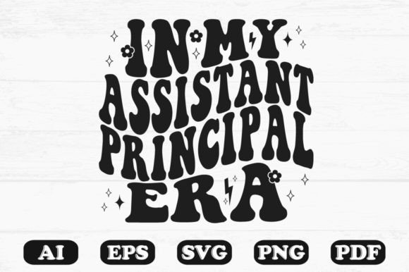 In My Assistant Principal Era Retro Wavy Graphics