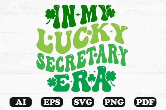 In My Lucky Secretary Era Retro Wavy Svg: A Designer's Review for Graphics and Crafts