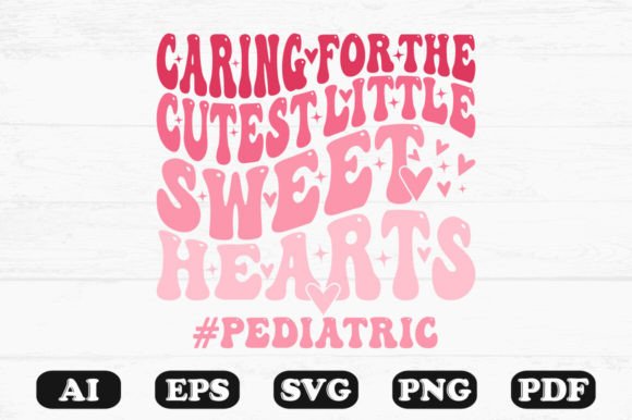 Little Sweet Heart Pediatric Nurse Graphics for Crafts & Content
