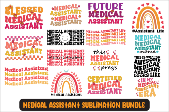 Medical Assistant Svg Sublimation Bundle for Crafts and Graphics