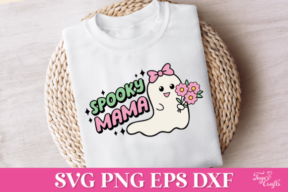Spooky Mama Retro Halloween SVG for Graphics & Crafts